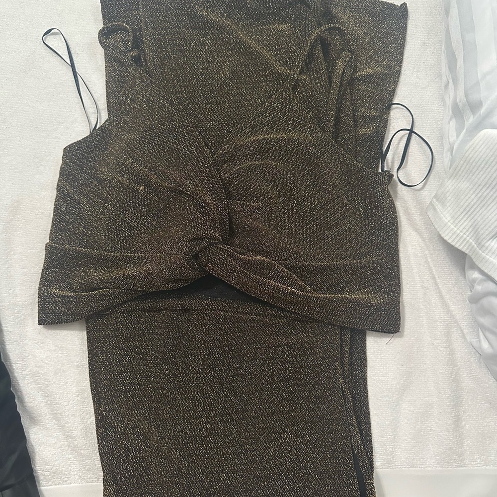 Gold Shimmer pant set